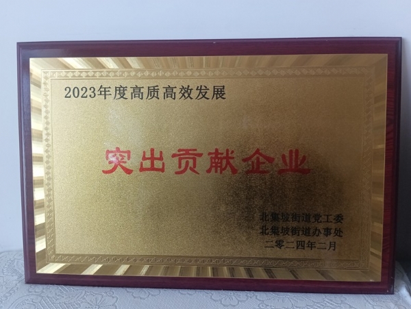突出贡献企业